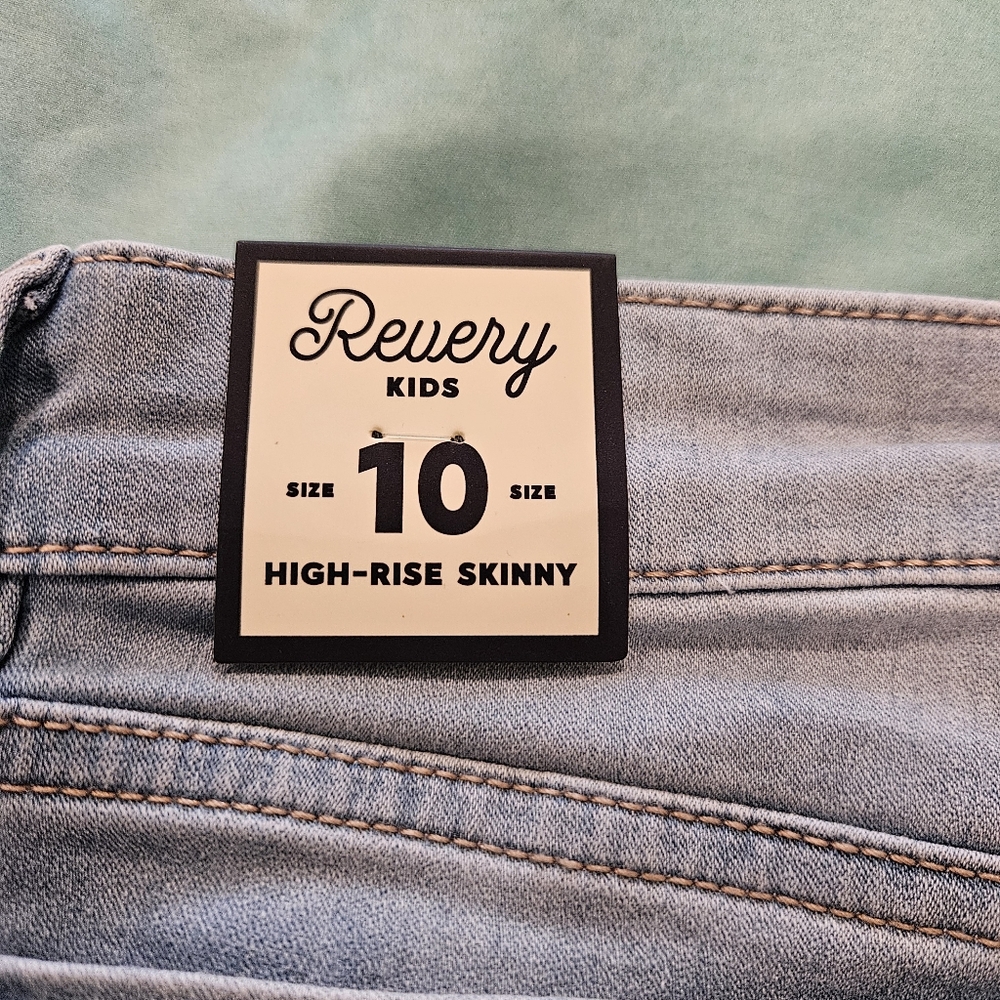 Revery Kids Stitch Fix Denim High Rise Skinny Jeans Size 10 - Picture 5 of 5